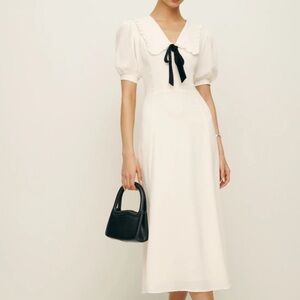 Reformation Buchanan Ivory Midi Dress